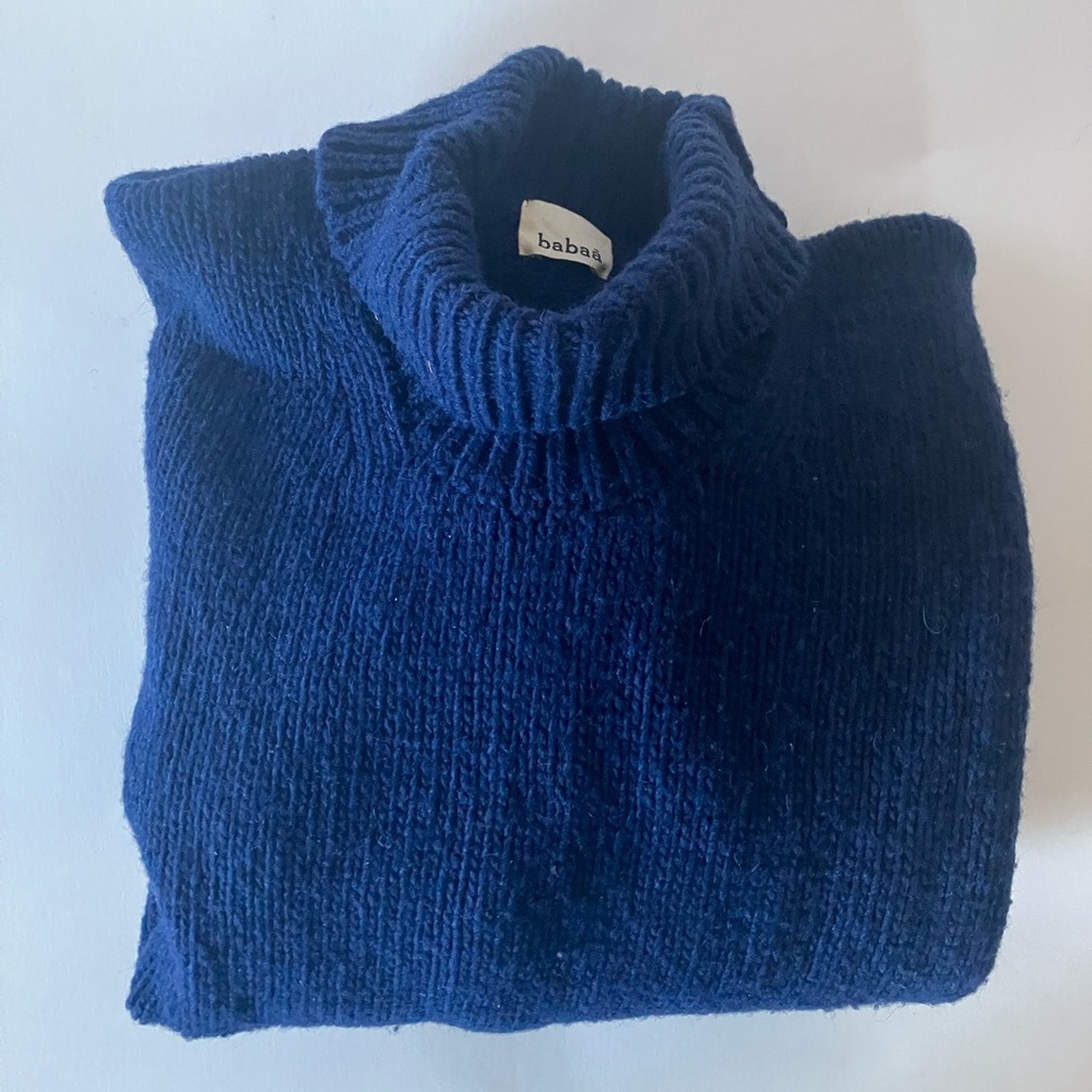 Babaa jumper no. 17. Navy. 100% wool. Great condition. Worn twice.